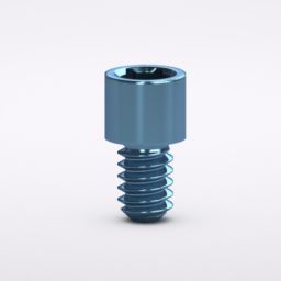 Prothetikschrauben, kurz, für Multi-unit Abutment, Hex, blau anodisiert, M1.4 (5 Stück) 