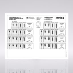 X-Ray Planungsfolie 1.4:1, CONELOG® SCREW-LINE Implantate  