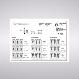 X-Ray Planungsfolie 1:1.25:1.4, für CERALOG® PROGRESSIVE-LINE Implantate 