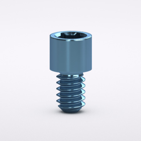 Prothetikschraube, kurz, für Multi-unit Abutment, Hex, blau anodisiert, M1.4 